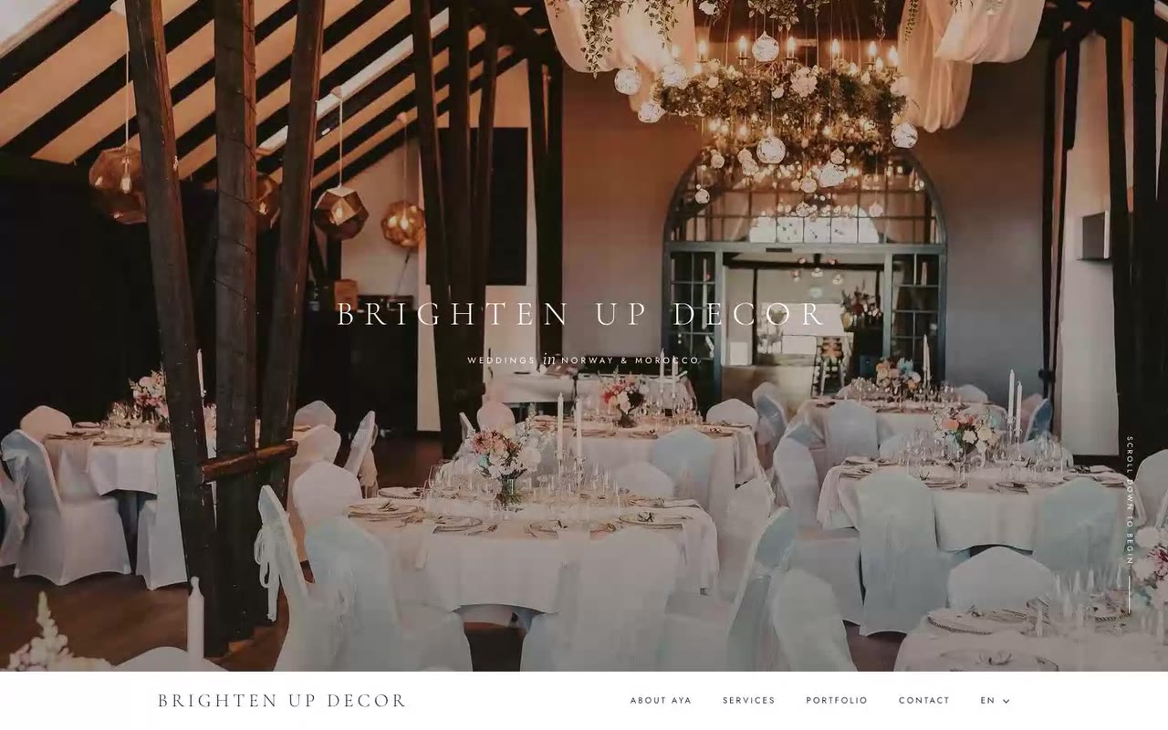 Real screen recording of browsing on Brighten Up Decor